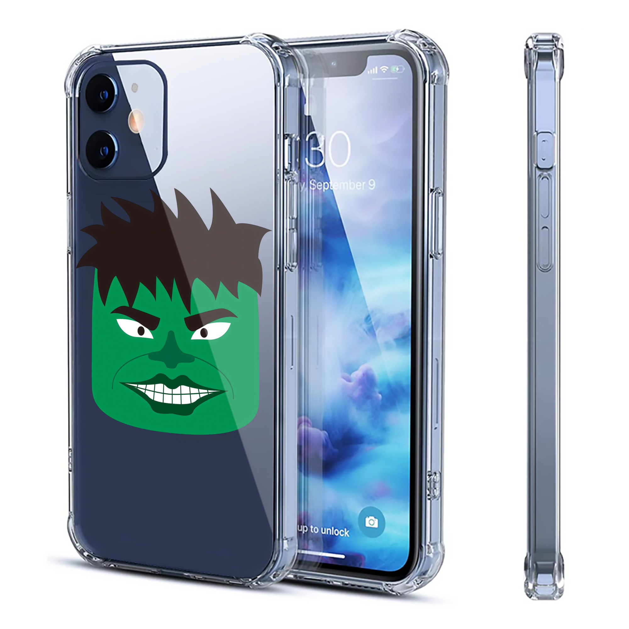 （画像用） アベンジャーズ The Avengers 【iPhone 12シリーズ対応】透明スマホケース（クリアソフトケース）
